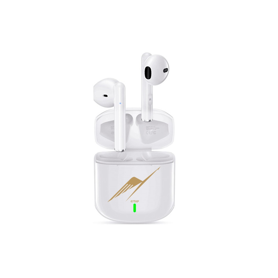 White Wireless Earphones