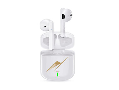 White Wireless Earphones