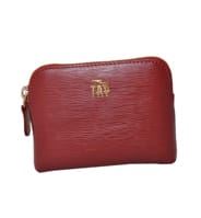 Red Leather Coin Holder