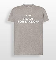 T-shirt TAP Ready For Take Off - Cinza